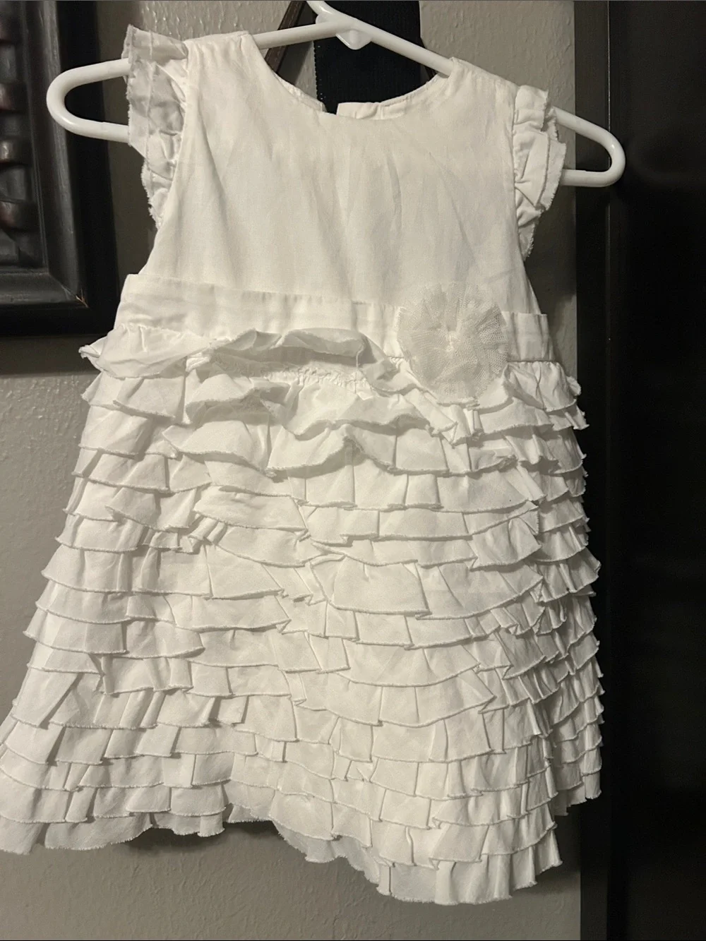 Children’s place white dress with match undies.6-9months
